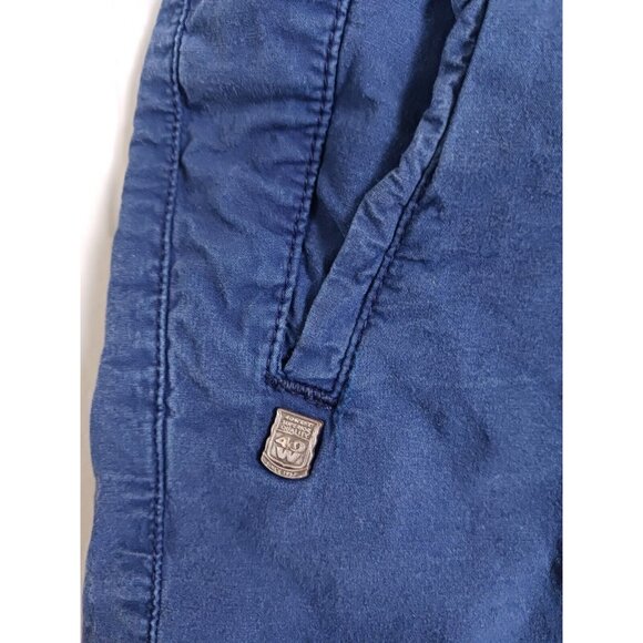 40 Weft Navy Blue Drawstring Casual Shorts Men's Size 40X11 - Picture 4 of 11